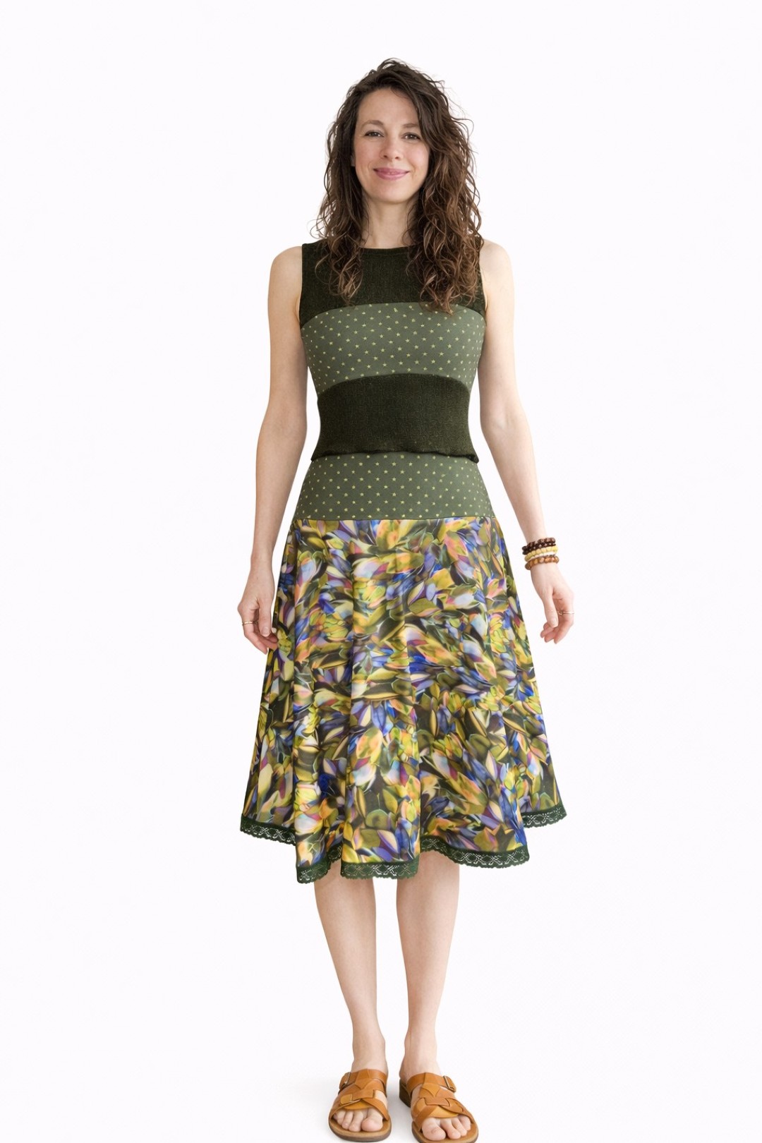 Saar zwierige rok crepe jersey