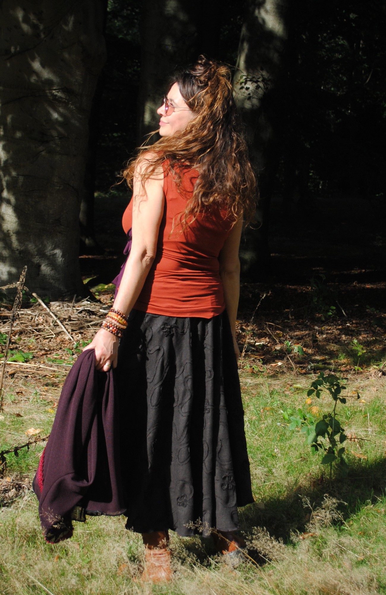 Seravine Brick Shirt with Playful Details