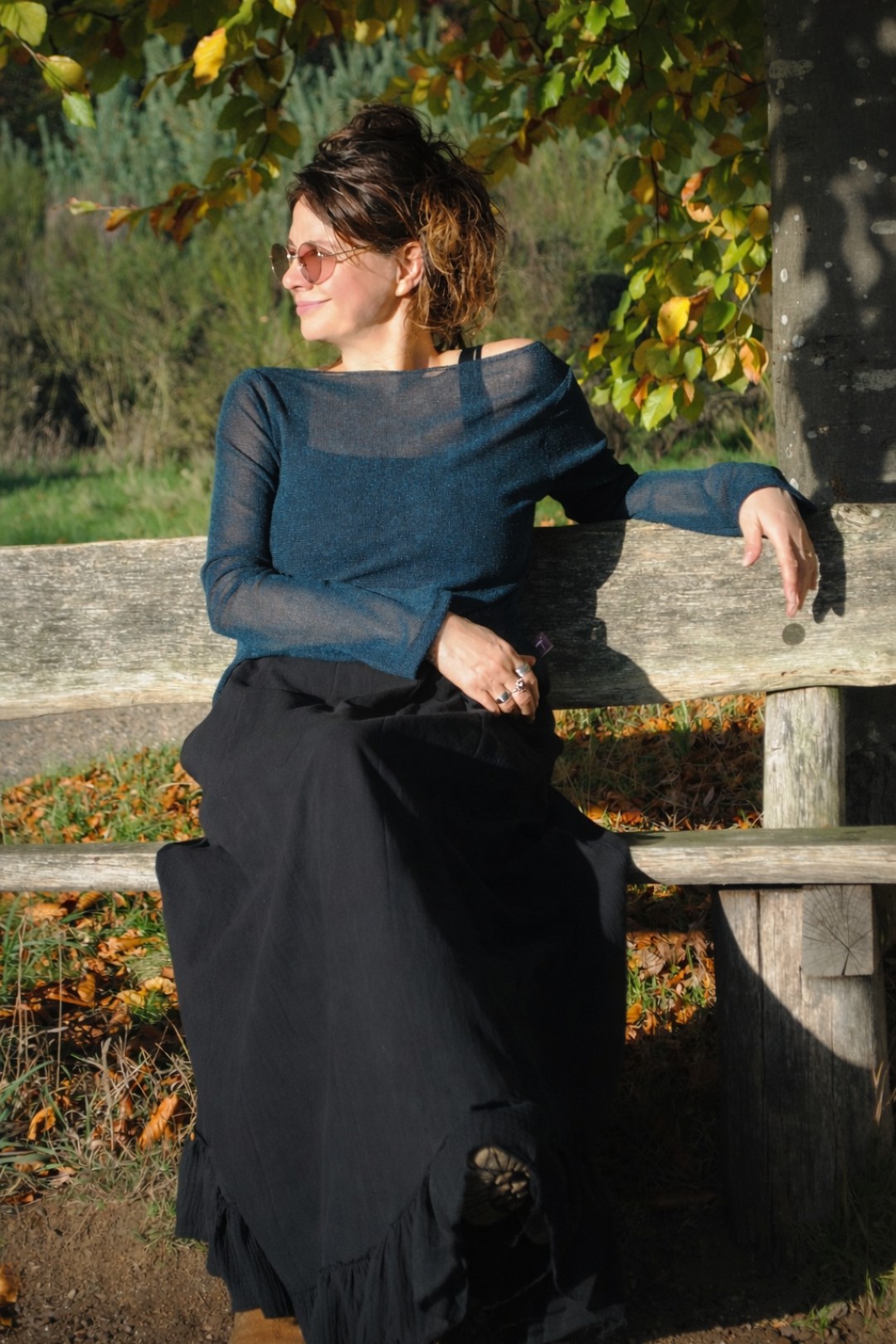 Isolde petrol mesh truitje