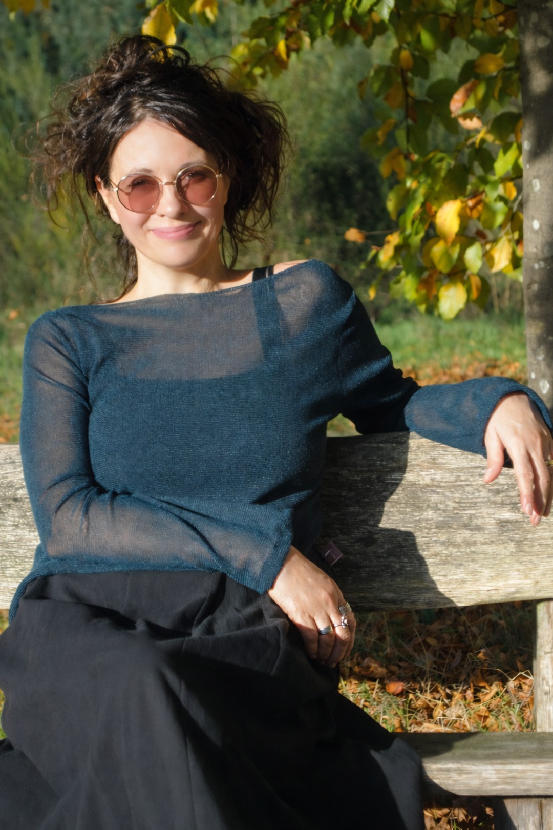 Isolde petrol mesh truitje