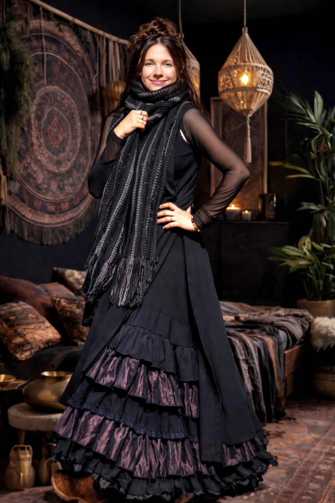 Nyvara Handmade Shadow-Light Scarf